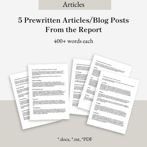 Relaxation Techniques | Report Bundle - Image 3