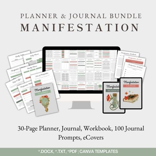 Manifestation Planner | Planner and Journal Bundle
