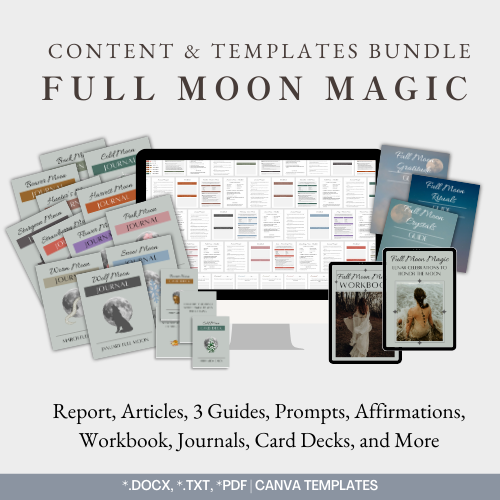 Full Moon Magic | Mega Content and Templates Bundle